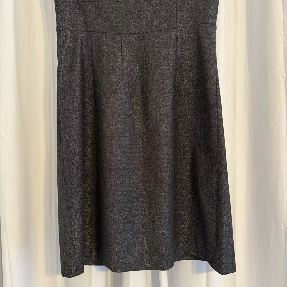 Theory Mica Conie Strapless Shimmer Wool Blend Cocktail Dress Women’s 12 - Picture 8 of 11